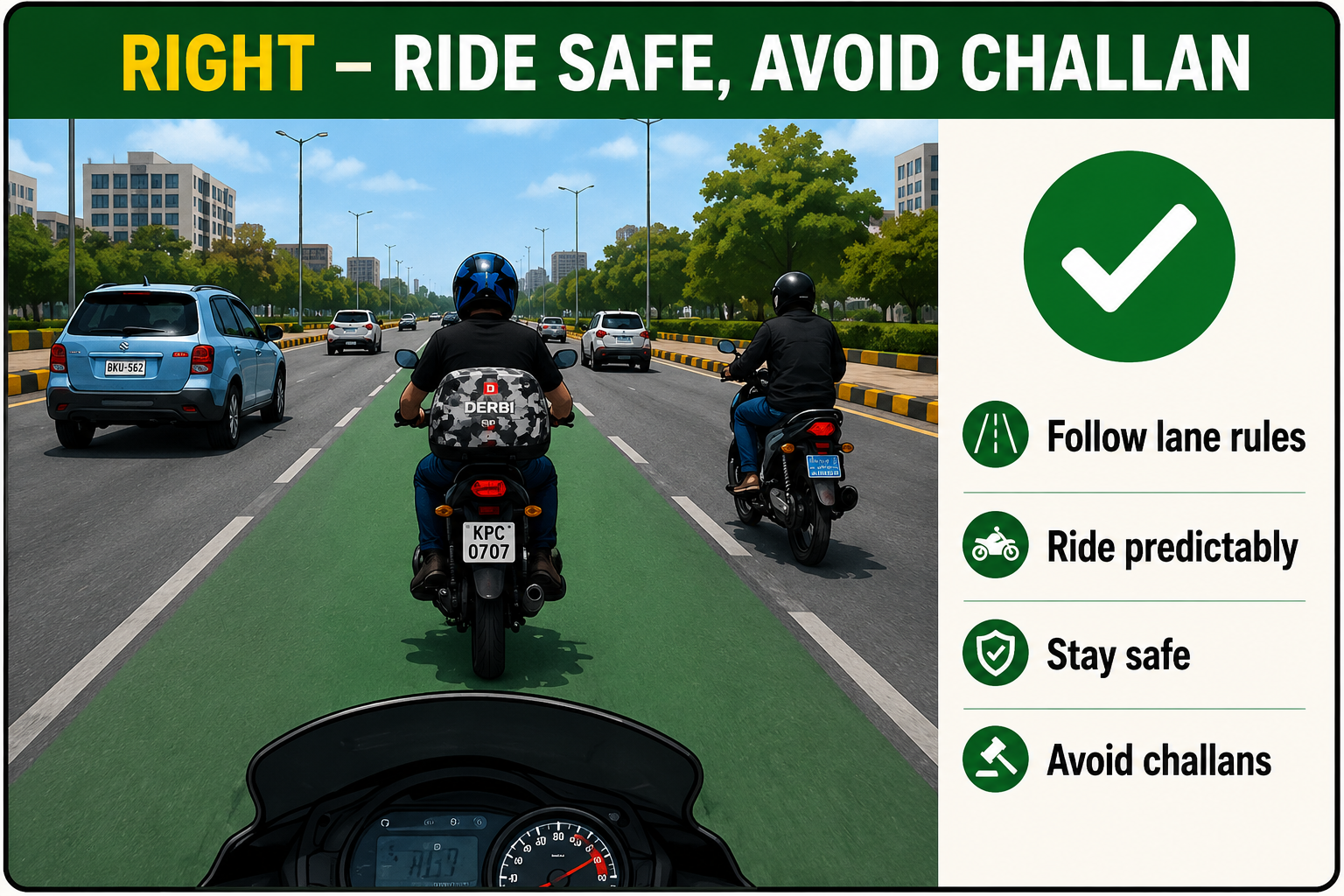 Correct Lane Usage