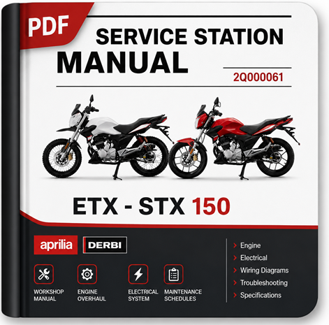 Derbi Aprilia ETX STX 150 Service Manual