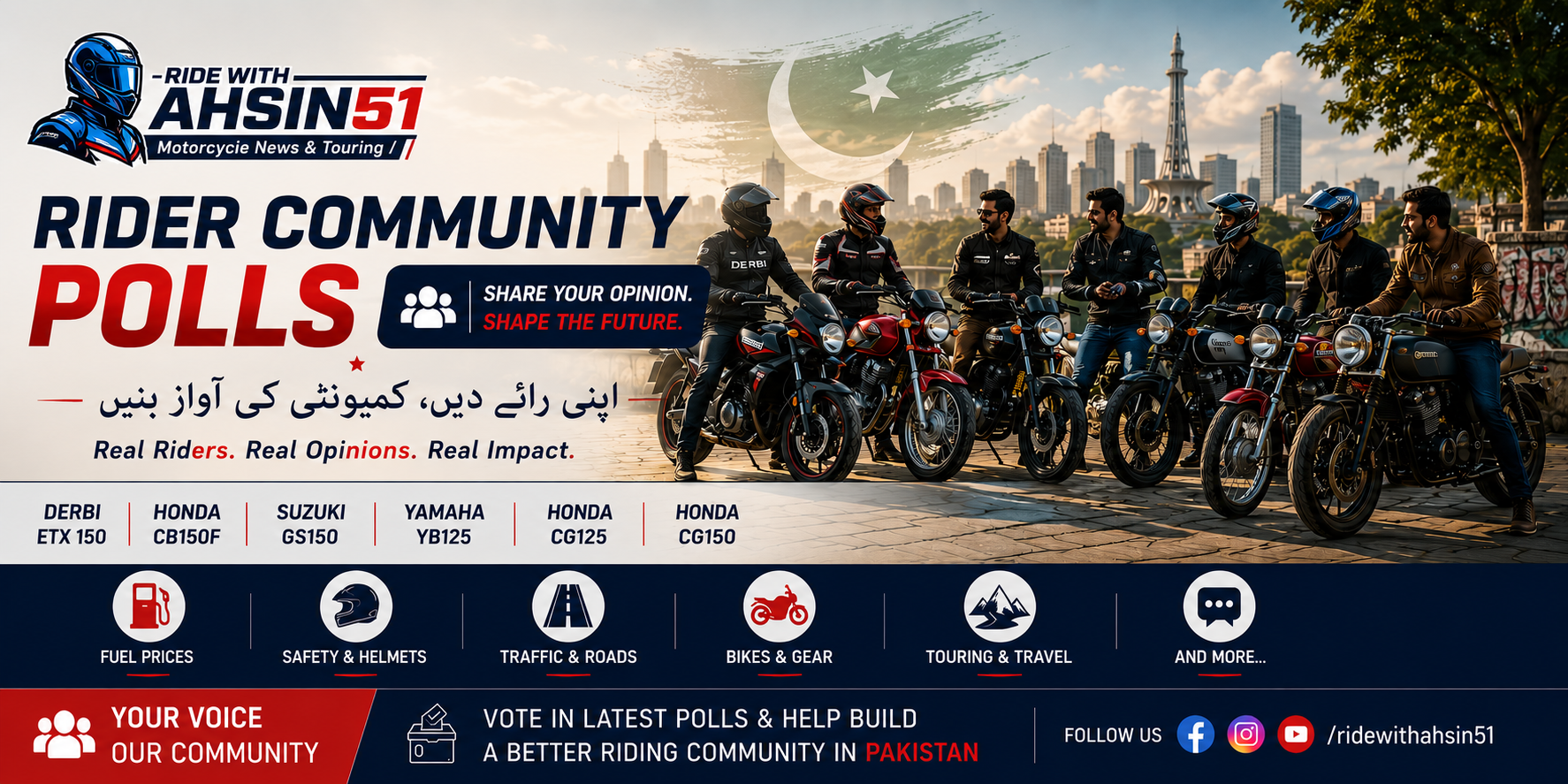 RideWithAhsin51 Rider Community Polls